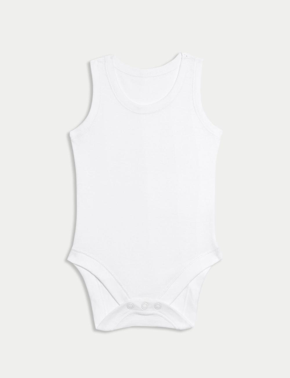 Pack de 7 bodies de algodón sin mangas