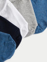 Pack de 5 pares de calcetines invisibles lisos