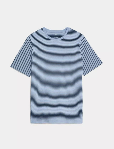 Camiseta de manga corta a rayas