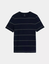 Camiseta de manga corta a rayas