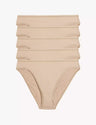 Pack 5 bragas altas microfibra