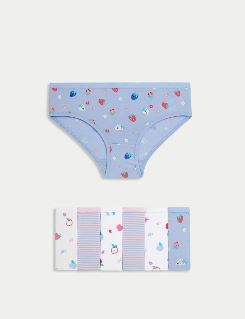 Pack de 7 braguitas diseño frutitas