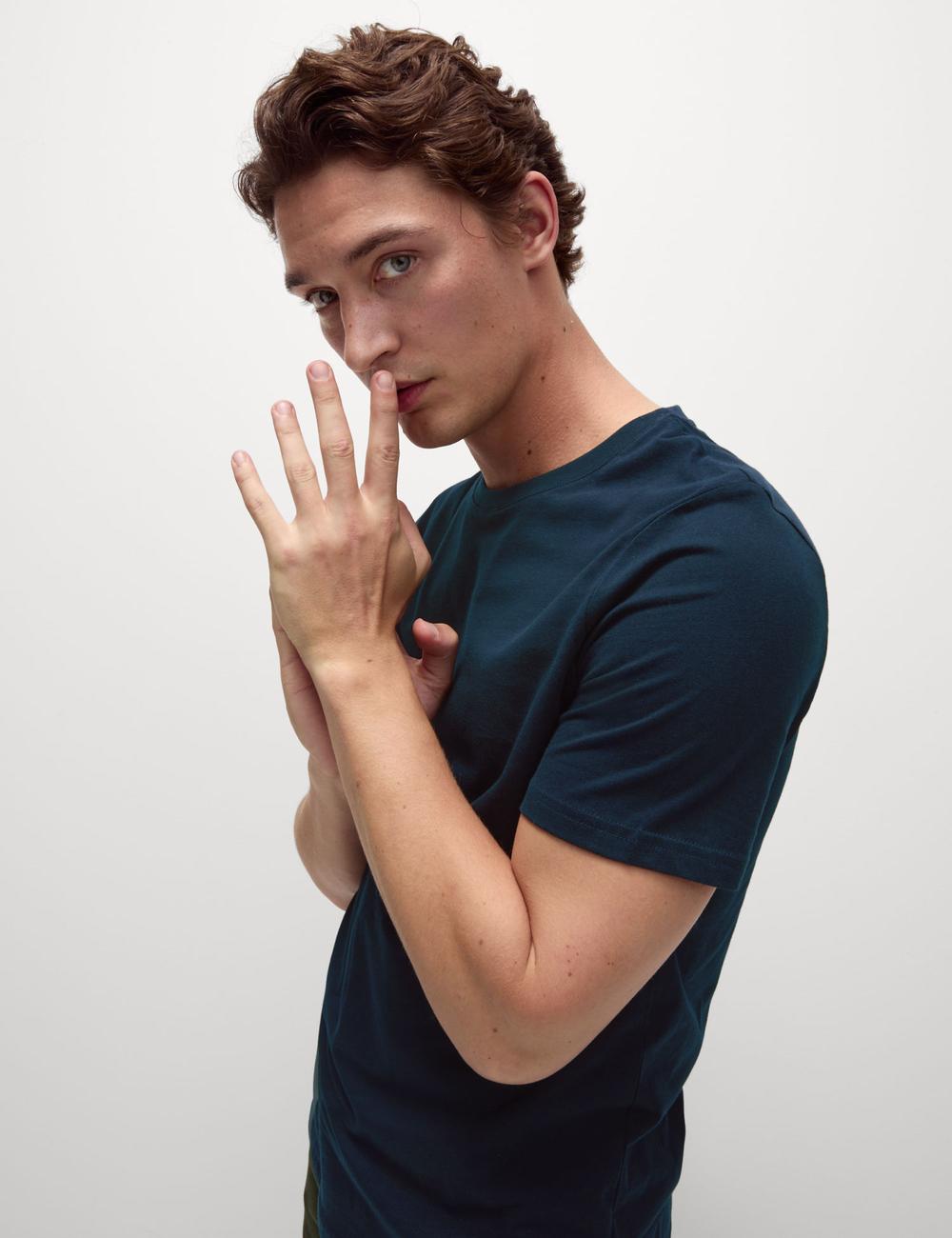 Camiseta lisa manga corta