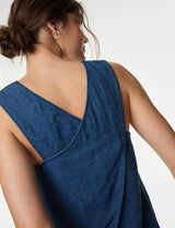 Blusa de lino sin mangas