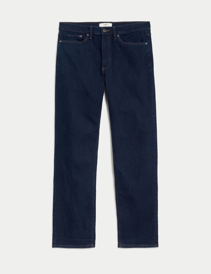 Pantalón elástico de corte recto