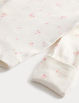 Pack de 7 bodies de algodón orgánico diseño floral