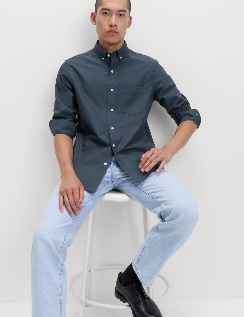 Camisa oxford algodón