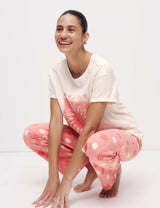 Pijama de diseño de manga corta y pantalón largo FP