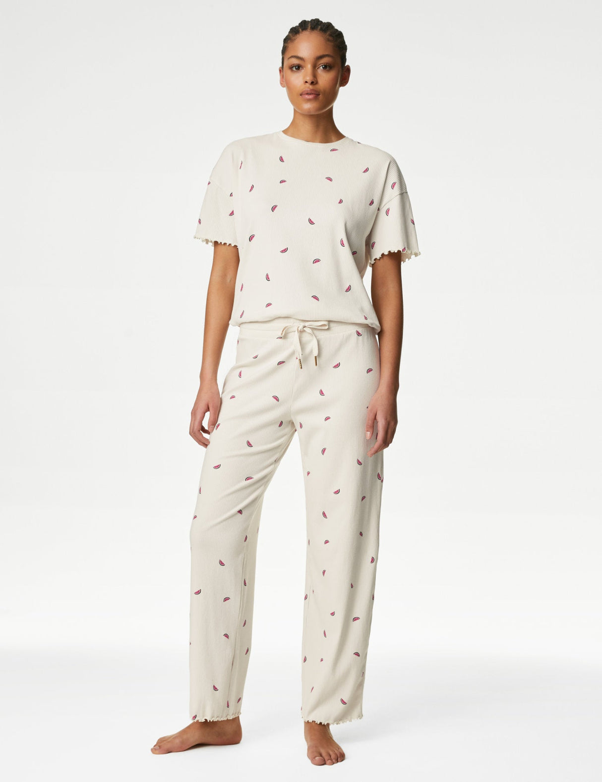 Pantalón de pijama de canalé