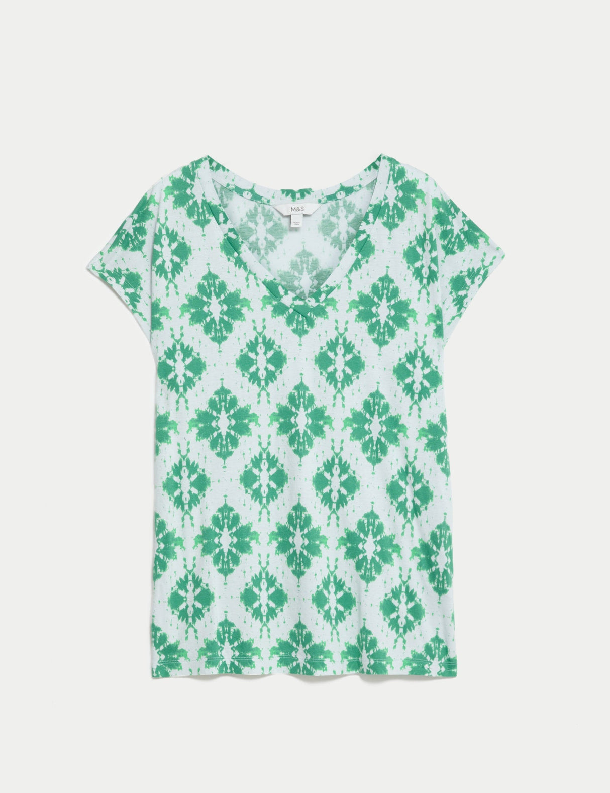 Camiseta de manga corta de pico con diseño