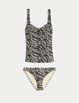 Tankini con diseño Cebra
