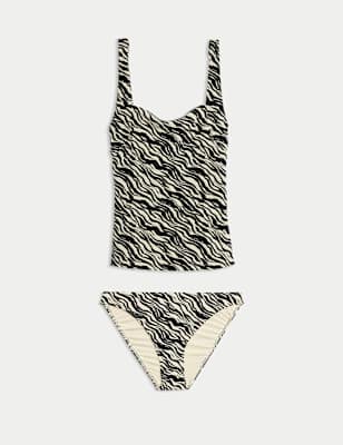 Tankini con diseño Cebra