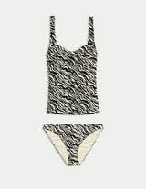 Tankini con diseño Cebra