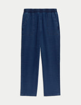 Pantalón casual jogger de corte recto