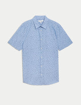 Camisa de manga corta puro algodón diseño