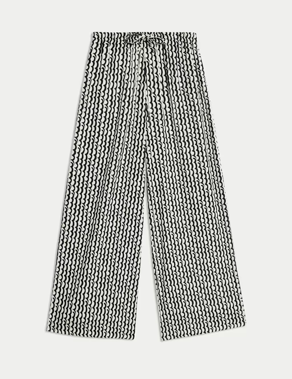 Pantalón pescador estampado de viscosa
