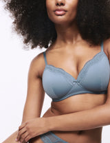 Sujetador sin aro de encaje con relleno