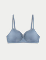 Sujetador sin aro de encaje con relleno