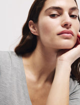 Camisón largo de manga corta con detalle de encaje