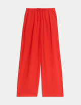 Pantalón de lino viscosa wide