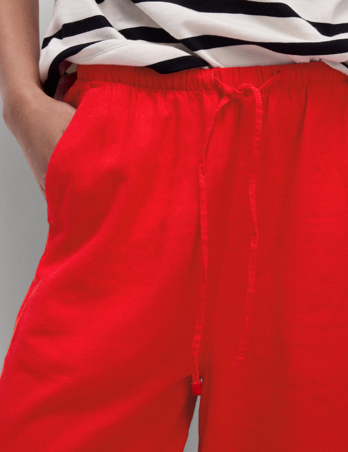 Pantalón de lino viscosa wide