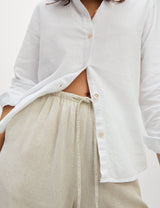 Pantalón de lino viscosa wide