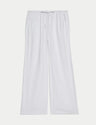 Pantalón de lino viscosa wide