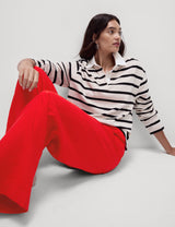 Pantalón de lino viscosa wide