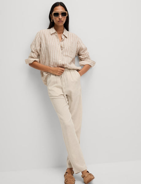 Pantalón de lino viscosa