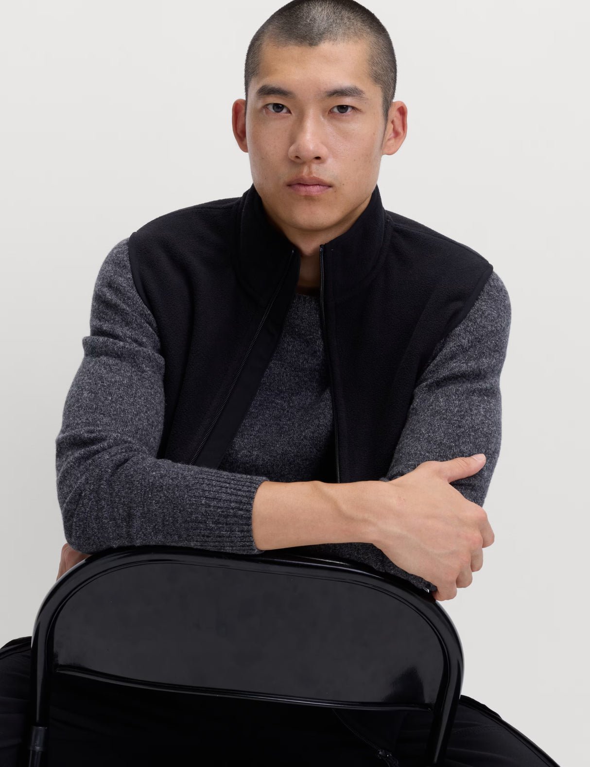 Chaleco polar con cremallera