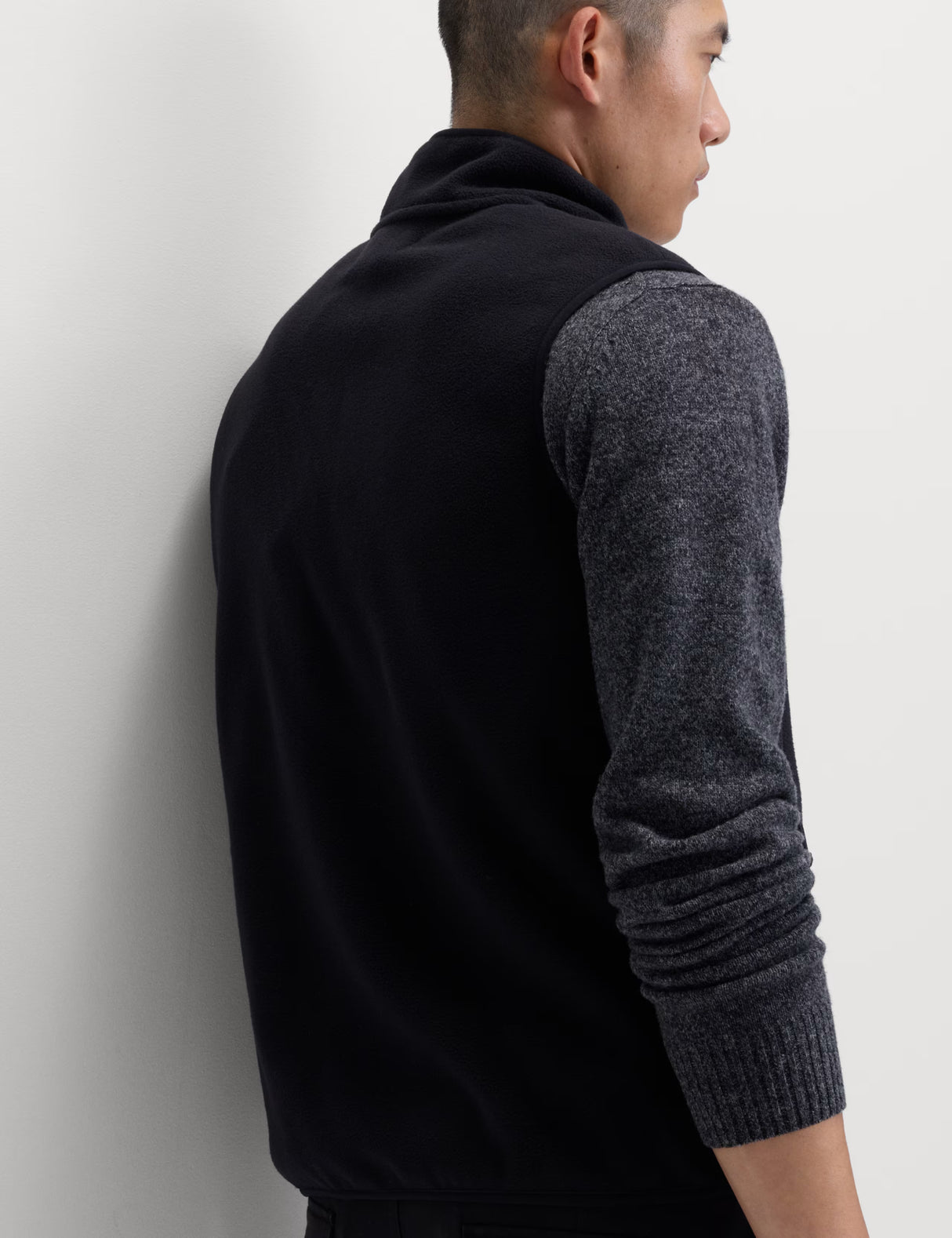 Chaleco polar con cremallera