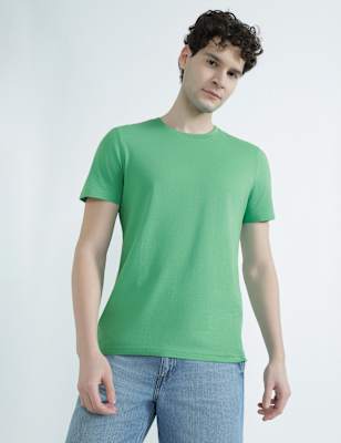 Camiseta lisa manga corta