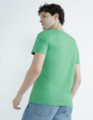 Camiseta lisa manga corta