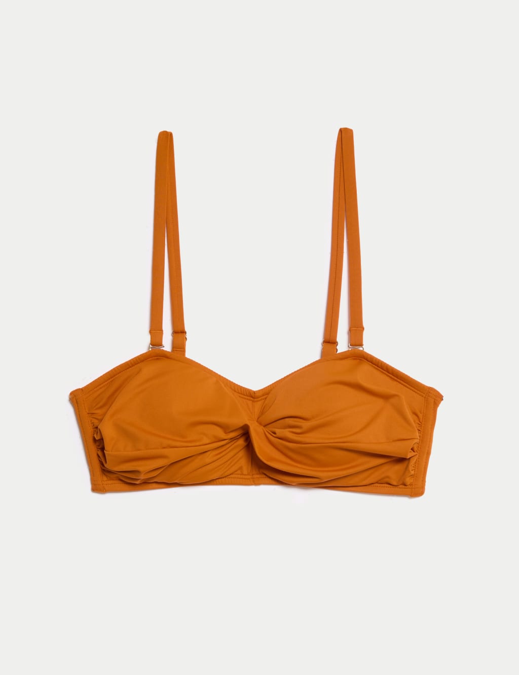 Parte alta de bikini estilo bandeau