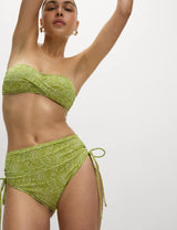 Braga de bikini con diseño y frunce