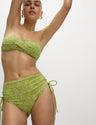 Braga de bikini con diseño y frunce