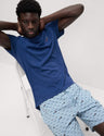 Pijama corto en punto con diseño submarinistas