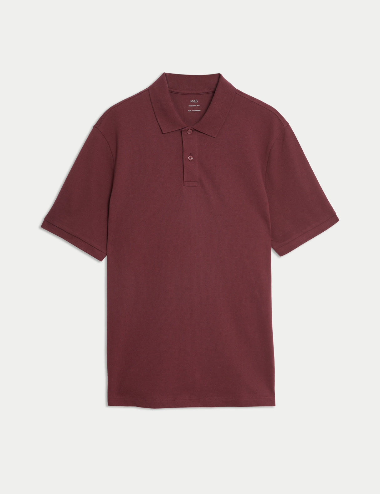 Polo liso manga corta