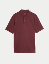 Polo liso manga corta