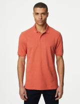 Polo liso manga corta
