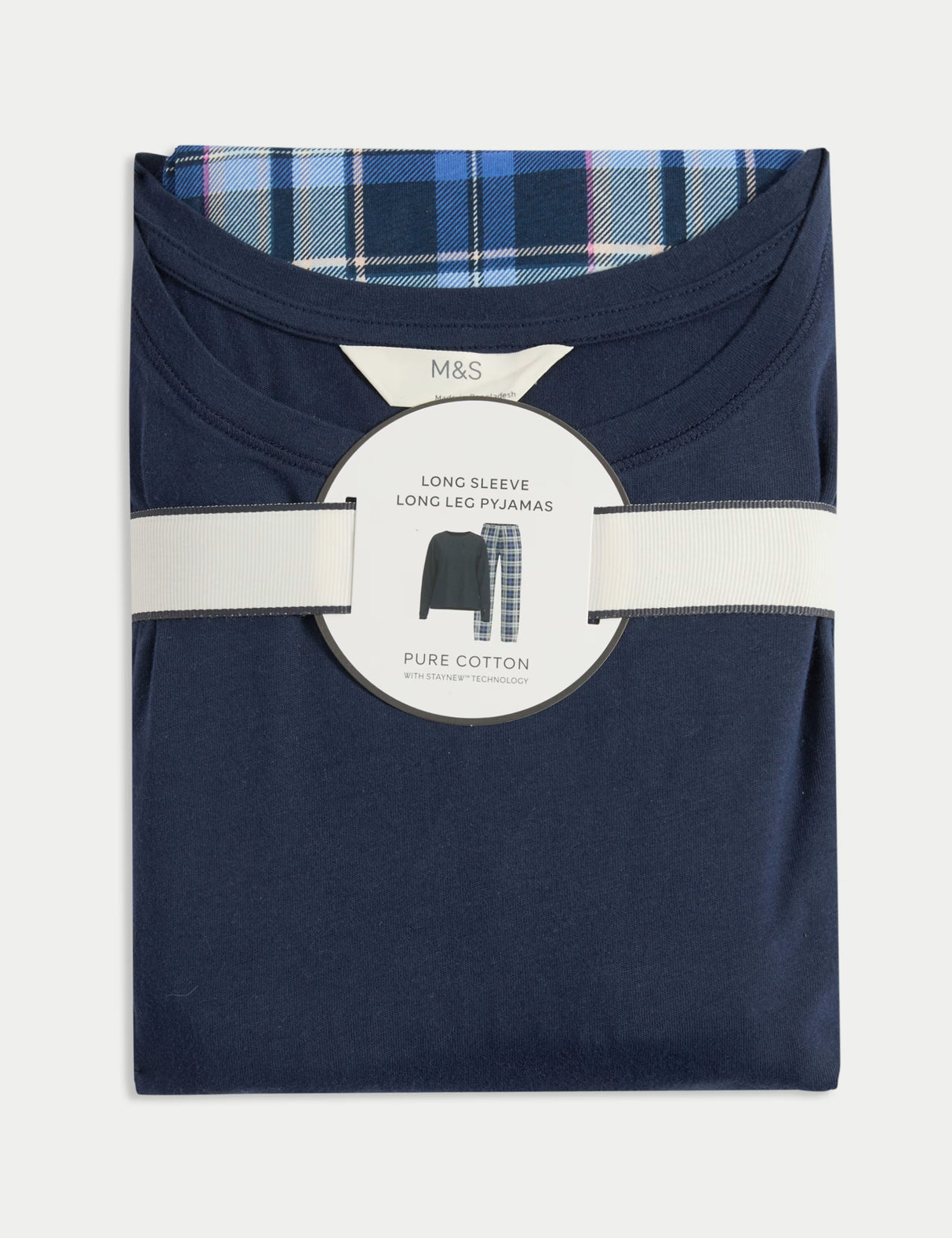 Pijama de manga larga estampado flat pack