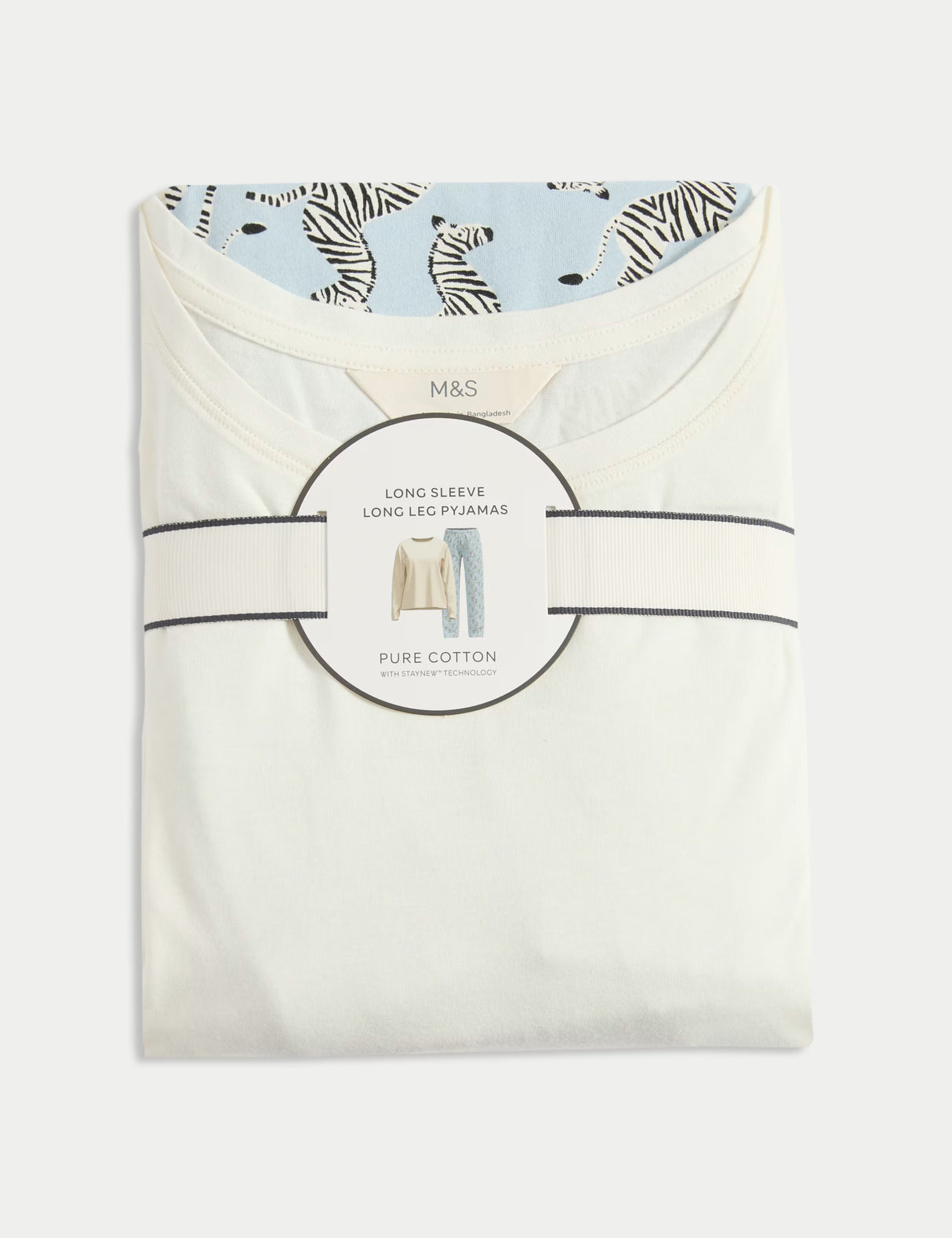 Pijama de manga larga estampado flat pack