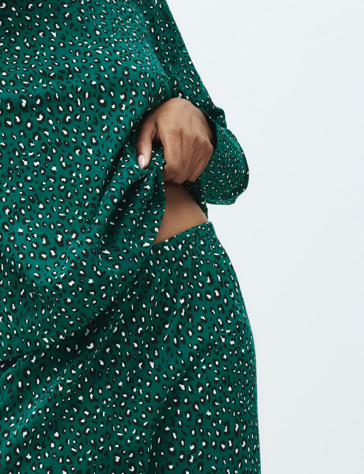 Pijama de manga larga estampado flat pack