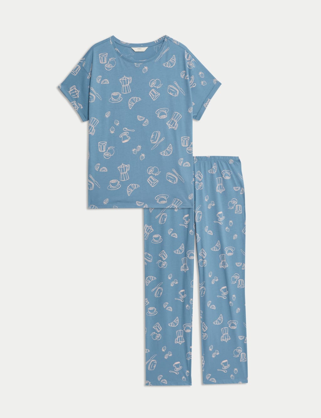 Pijama de manga corta con diseño FP