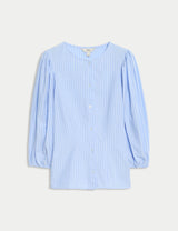 Blusa de manga larga abullonada