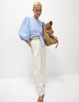 Blusa de manga larga abullonada