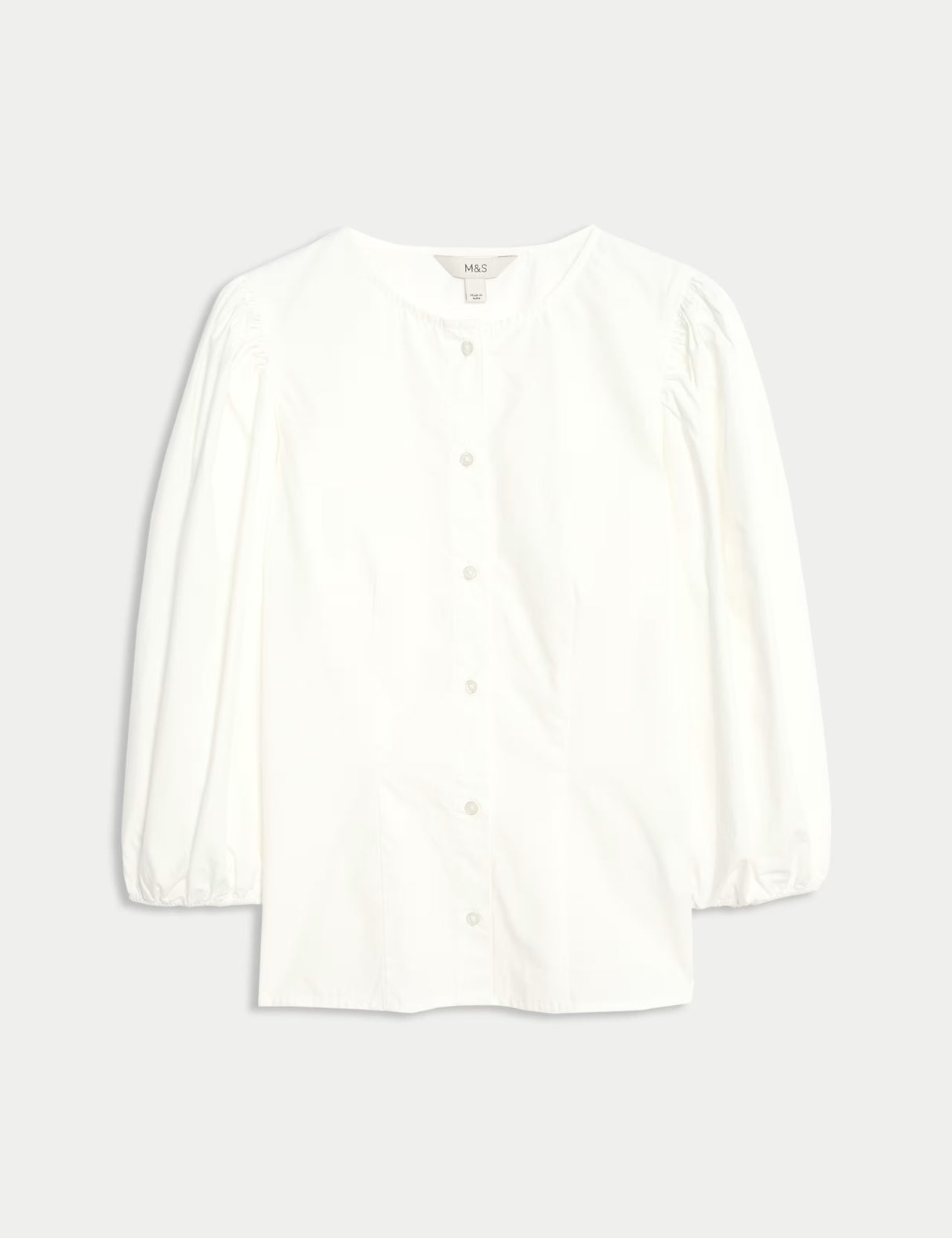 Blusa de manga larga abullonada