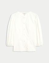 Blusa de manga larga abullonada