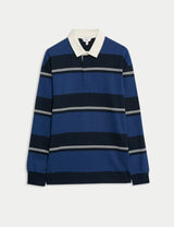 Polo de manga larga Rugby a rayas