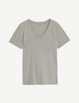 Camiseta de manga corta y cuello pico